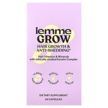 Lemme, Grow, Hår Växt & Anti-Shedding, 60 Capslar