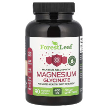 Forest Leaf, Magnézium Glicinát, Maximum Absorpció, 90 Vegyes kapszula (133,3 mg per Capszula)
