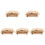 5Pièces Clôture Décorative En Bois Beige Pour Micro Paysage 4