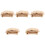 5Pièces Clôture Décorative En Bois Beige Pour Micro Paysage 5