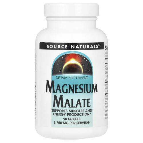 Source Naturals, Magnesio Malato, 90 Comprimati