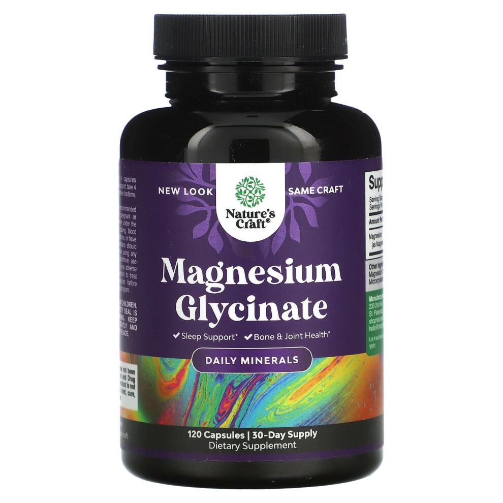 Nature's Craft , Magnesium Glycinate, 120 Capsules