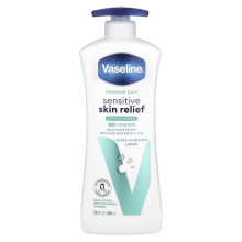 Vaseline, Cuidado Intensivo, Alívio para Pele Sensível, Líquido Corporal, Sem Fragrância, 20,3 fl oz (600 ml)