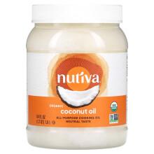 Nutiva, Alleformående Kogningsolie, Organisk Kokosolie , 54 fl oz (1,6 l)