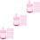 90Pièces Décorations Miniatures Roses Pour Baby Shower 5