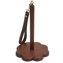 Porta lana para la muñeca portátil – Madera de nogal, 18,2 cm