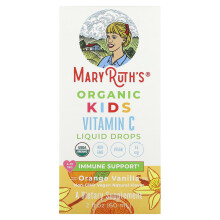 MaryRuth's, Organický Vitamin C v Líčivách pre Detskú Potrebu, 4-13 Rokov, Orange Vanilla, 2 fl oz (60 ml)