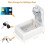 Wall-Mounted 4-Digit Key Lock Box, 5-Key Capacity, Indoor/Outdoor Use – White (1 Pack) 3