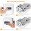Wall-Mounted 4-Digit Key Lock Box, 5-Key Capacity, Indoor/Outdoor Use – White (1 Pack) 4