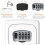 Wall-Mounted 4-Digit Key Lock Box, 5-Key Capacity, Indoor/Outdoor Use – White (1 Pack) 5