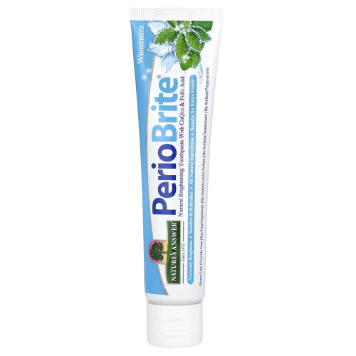 Nature's Answer, PerioBrite, Σόδα με Ξυλιτόλη, Αντιφλεβική, Wintermint, 4 oz (113.4 g)