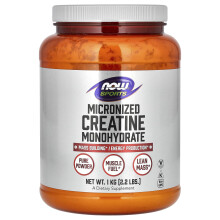 NOW Foods, Sports, Creatină Micronizată Monohidratată, 2.2 lbs (1 kg)