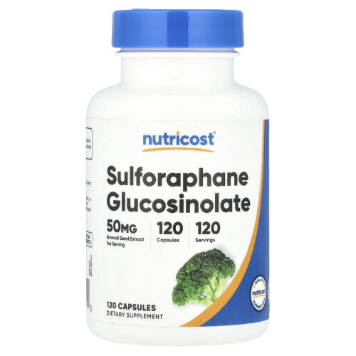 Nutricost, Sulforafane Glucosinolate, 50 mg, 120 Capsules