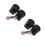 2Paires Tweeters Audio 500W ABS Noir Compact 4
