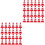 48Pièces Mini Cônes De Circulation ABS Rouge Jouet Éducatif Décor 5