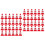 48Pièces Mini Cônes De Circulation ABS Rouge Jouet Éducatif Décor 6