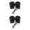 2Paires Tweeters Audio 500W ABS Noir Compact 5