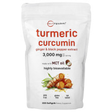 Micro Ingredients, Kurkuma-Curcumin, 300 Softgels