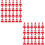 48Pièces Mini Cônes De Circulation ABS Rouge Jouet Éducatif Décor 8