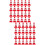 48Pièces Mini Cônes De Circulation ABS Rouge Jouet Éducatif Décor 9