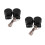 2Paires Tweeters Audio 500W ABS Noir Compact 7