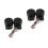 2Paires Tweeters Audio 500W ABS Noir Compact 8