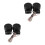 2Paires Tweeters Audio 500W ABS Noir Compact 9