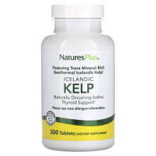 NaturesPlus, Islandsk Kelp, 300 Tabletter (150 mg per Tablet)