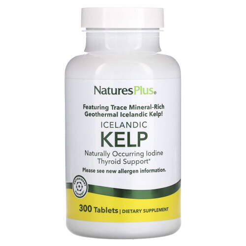 NaturesPlus, Islandsk Kelp, 300 Tabletter (150 mg per Tablet)