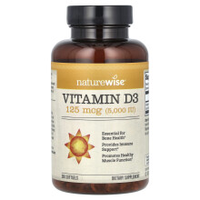 NatureWise Vitamin D3 125 mcg (5,000 IU) 360 Pillekapszula