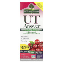 Nature's Answer, UT Answer, D-Mannos & Krabba Koncentrat, 4 fl oz (120 ml)