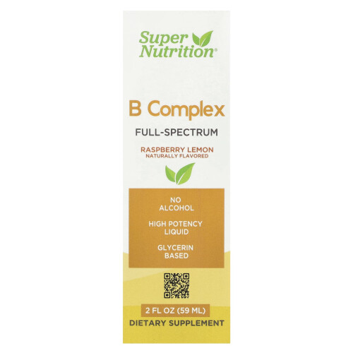 Super Nutrition, Βιολογικό Σύνθετο, Πλήρες Φάσμα, Ράσεμπερι Λεμόνι, 2 fl oz (59 ml)