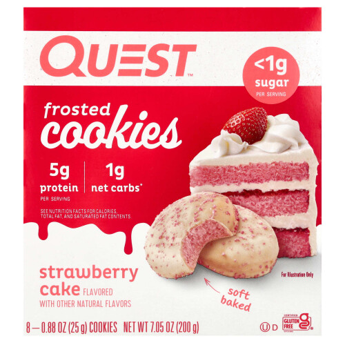 Quest Nutrition, Ψηφιδωτά Κούκλες, Στρουντζάκι Κέικ, 8 Κούκλες, 0.88 oz (25 g) Κάθε