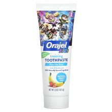 Orajel, Kids, Paw Patrol Training Toothpaste, Fluoride Free, 0-3 Years, Natuurlijk Fruitig Plezier, 1.5 oz (42.5 g)