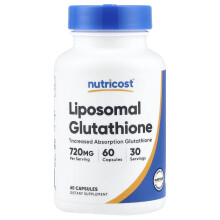 Nutricost, Liposomale Glutathion, 60 Kapseln (360 mg pro Kapsel)