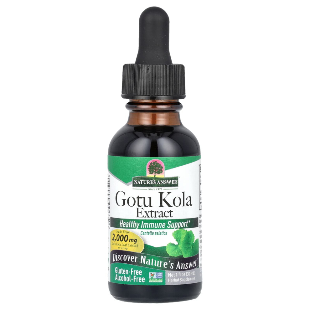 Nature's Answer Gotu Kola Alcohol-Free Liquid Extract Â 30Ml