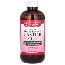 De La Cruz, 100% Ren Multi-Benefit Castor Olja, 8 fl oz (236 ml)