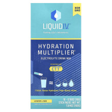 Liquid I.V., Multiplicador de Hidratação, Mistura de Bebida de Eletrólitos, Limão-Limão, 10 Pacotes de Adesivo, 0,56 oz (16 g) Cada