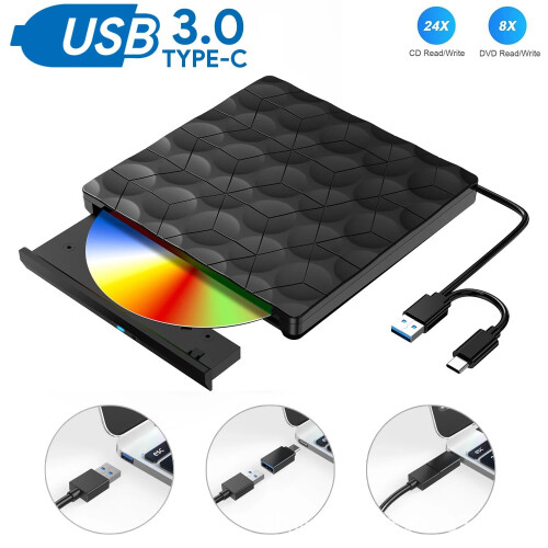 Lettore DVD esterno con masterizzatore USB 3.0 Type-C 1