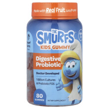 The Smurfs, Lasten Gummy, Ruokahalua, Iältään 3+, Smurf Berry, 80 Gummies