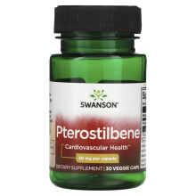 Swanson, Pterostilbene, 50 mg, 30 pflanzliche Kapseln