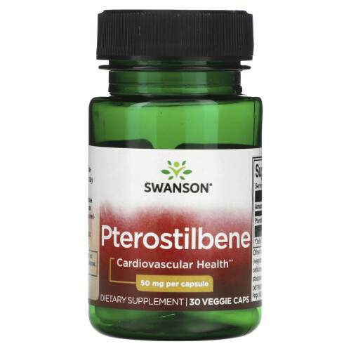 Swanson, Pterostilbene, 50 mg, 30 pflanzliche Kapseln