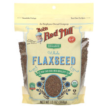 Bob's Red Mill, Semi di Lino Intero Biologico, 13 oz (368 g)