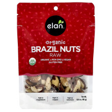Elan, Noci di Brazil organico, Crudo , 6.5 oz (185 g)