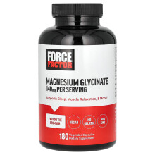 Force Factor, Magnézium Glicinát, 140 mg, 180 Vegyes Kapszula