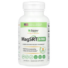 Jigsaw Health, MagSRTÆ B-Free, Időfolyamatos Magnézium, 240 Tabletták