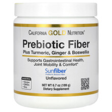 California Gold Nutrition, Prebiotic Fiber Plus Turmeric, Ginger, & Boswellia, 6.7 oz (189 g)