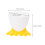 32Pcs Yellow Cartoon Egg Cups PP Egg Holders for Home and Easter Party 11