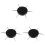 3Pièces Instruments Dotting Acier Noir Pour Création D’ongles 4