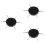 3Pièces Instruments Dotting Acier Noir Pour Création D’ongles 8